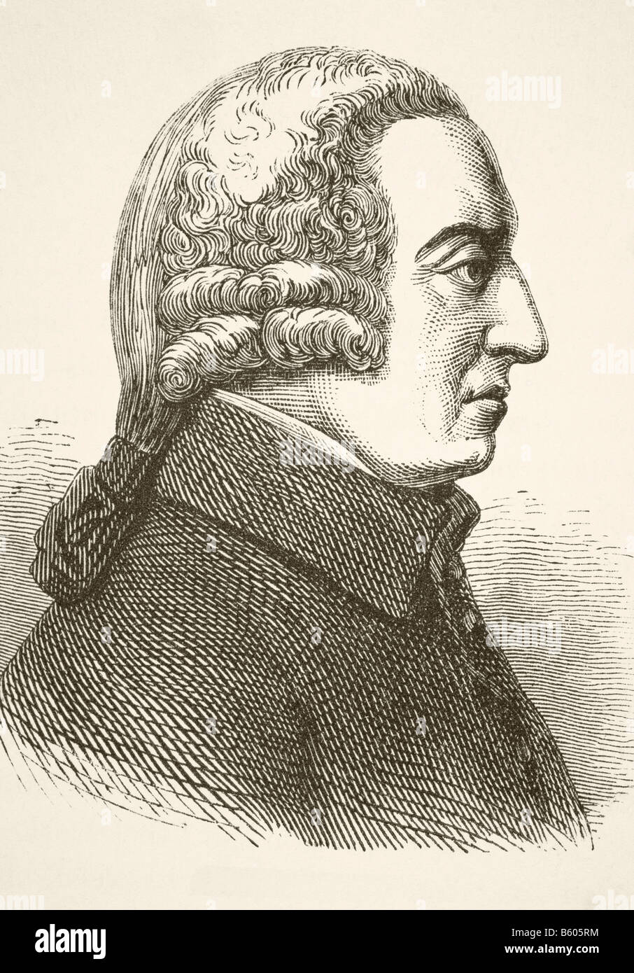 Adam Smith, 1723 - 1790. Scozzese filosofo sociale ed economista Foto Stock