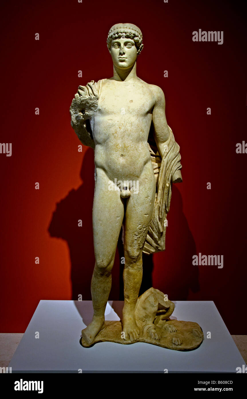 Apollo archaizing II secolo D.C. il nord Italia Grecia greco Foto Stock