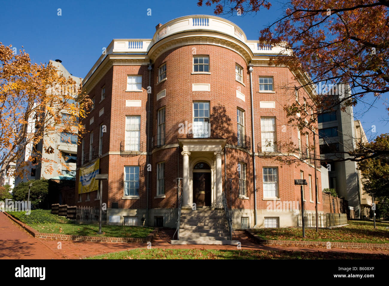 Ottagono House è stata la casa di Presidente Madison Washington D.C. Foto Stock