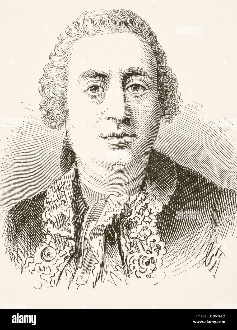 David Hume, 1711 - 1776. Storico e filosofo scozzese. Foto Stock