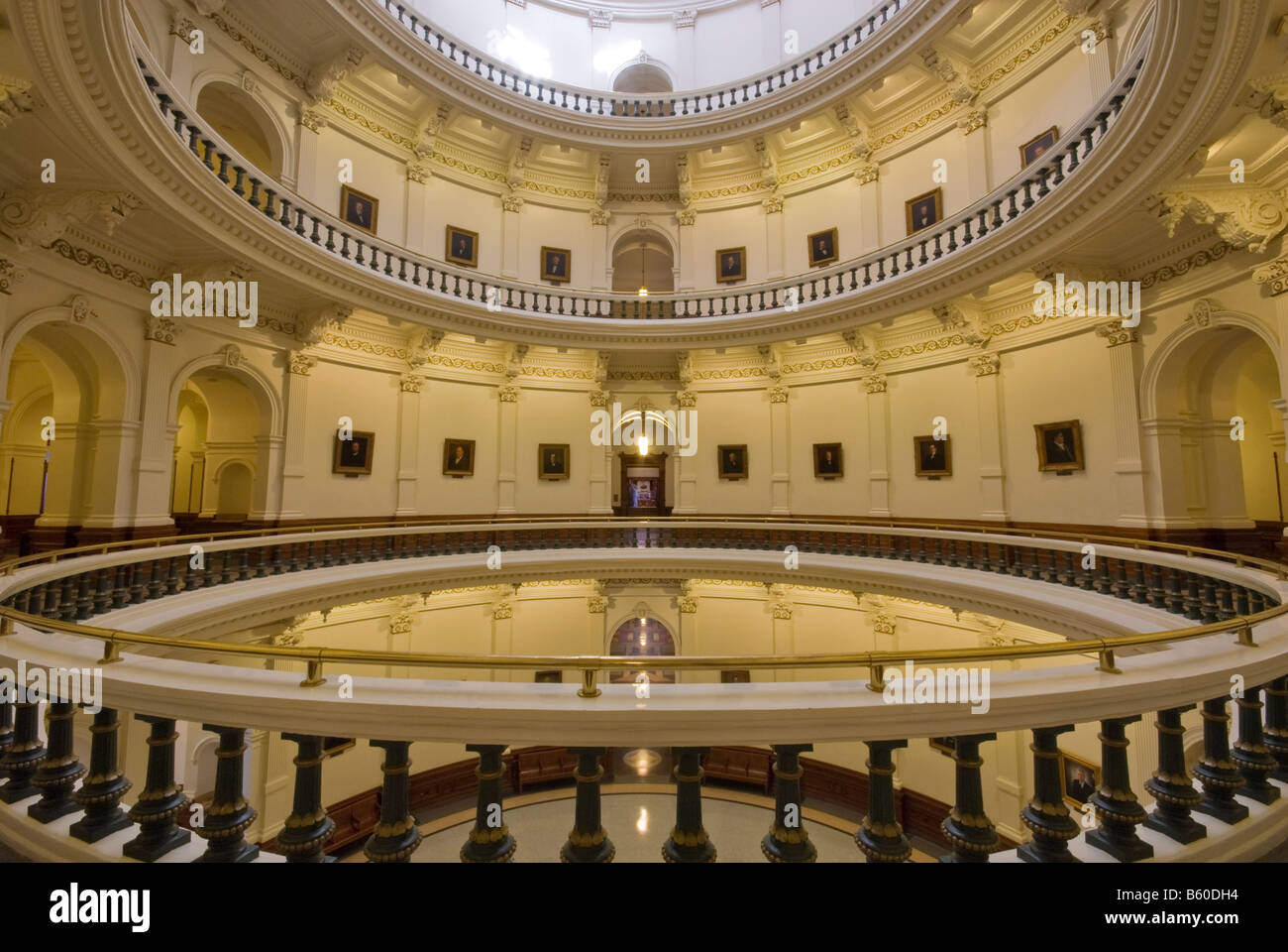 Texas Capitol Rotunda Austin Texas USA Foto Stock