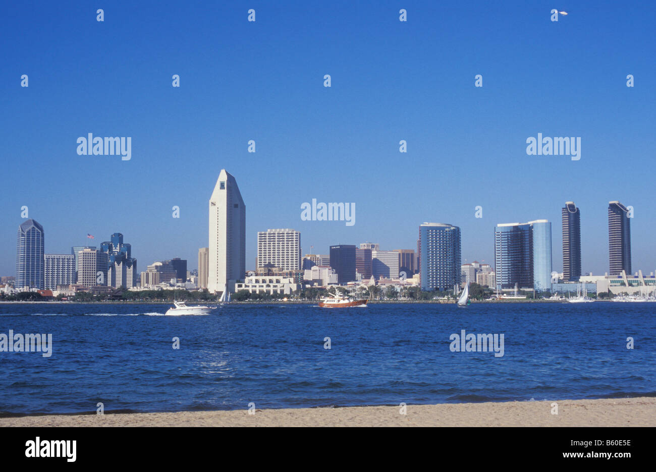 Skyline di San Diego, California, America, STATI UNITI D'AMERICA Foto Stock