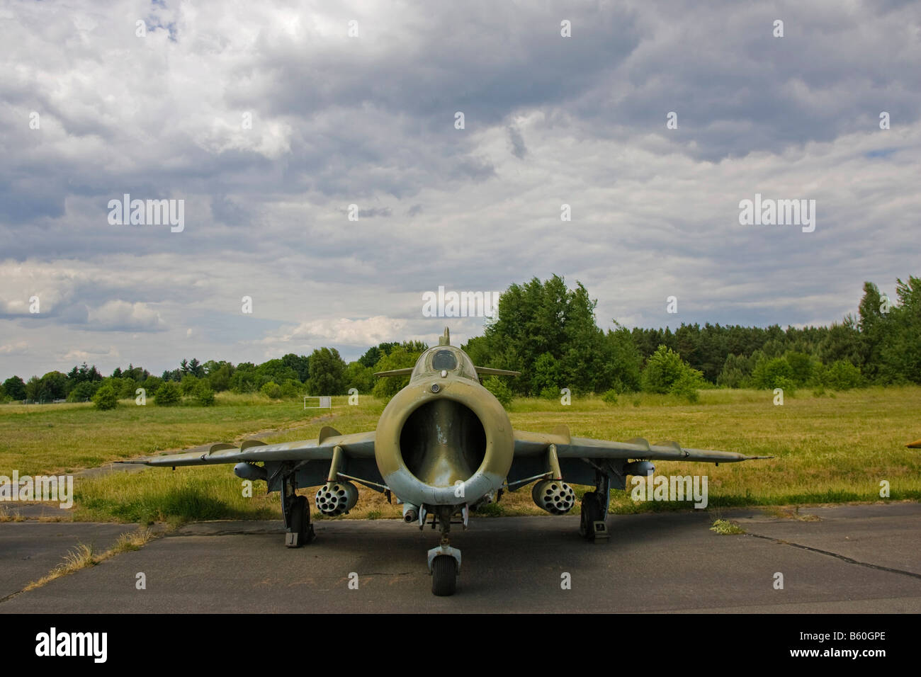 Un russo Mig-17 jet da combattimento Foto Stock