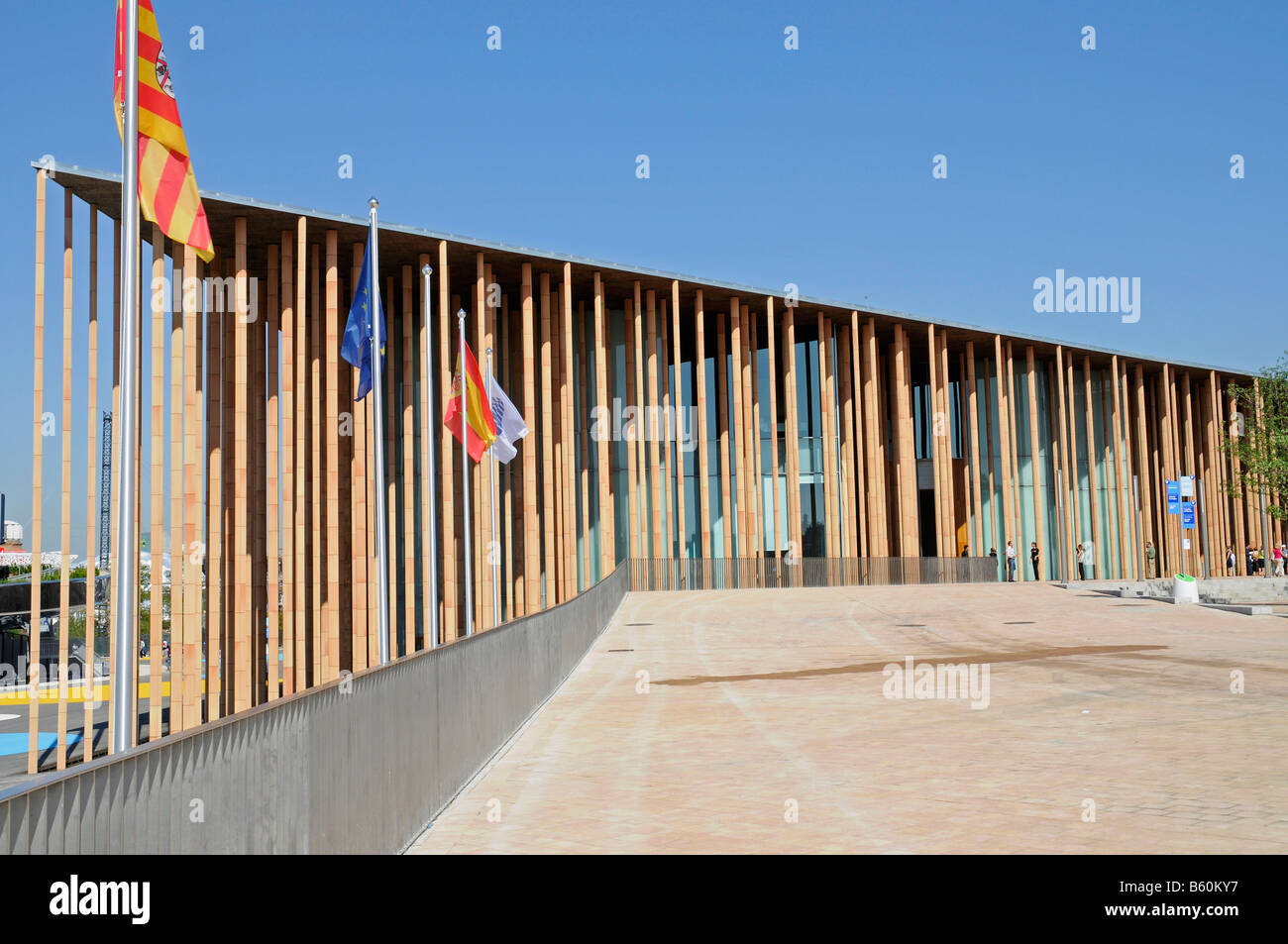 Padiglione spagnolo, Expo 2008, fiera mondiale di Saragozza in Aragona, Spagna, Europa Foto Stock