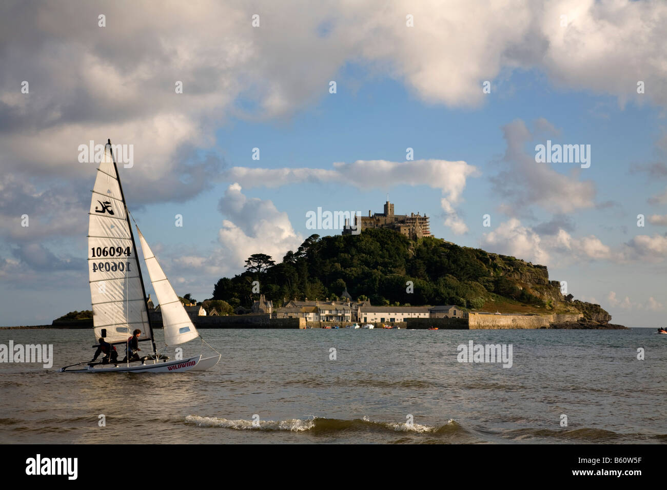 Passato a vela st michael s montare Cornovaglia Foto Stock