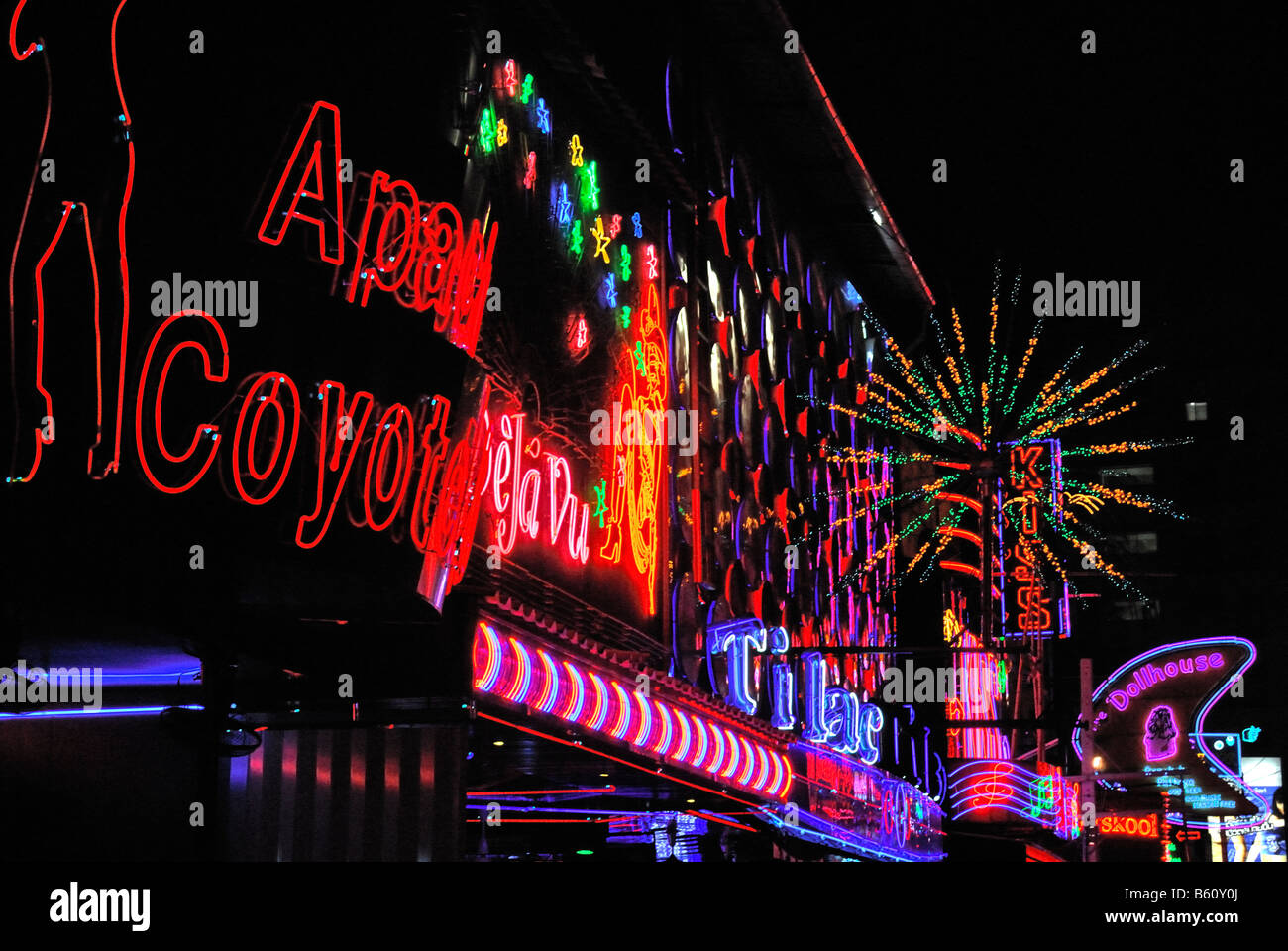 Soi Cowboy go-go bar,Bangkok, Tailandia Foto Stock