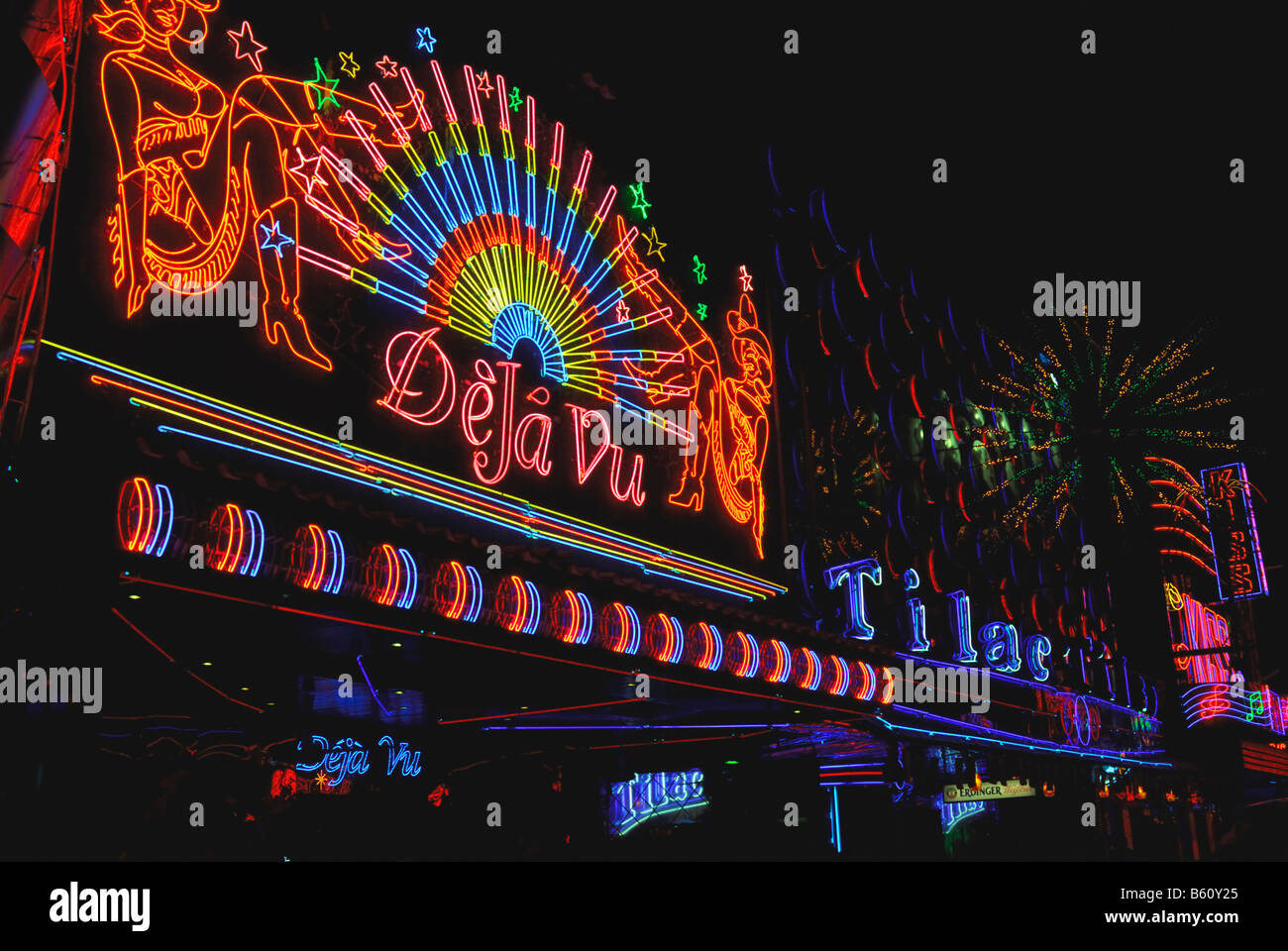 Soi Cowboy,Bangkok, Tailandia, go-go bar Foto Stock