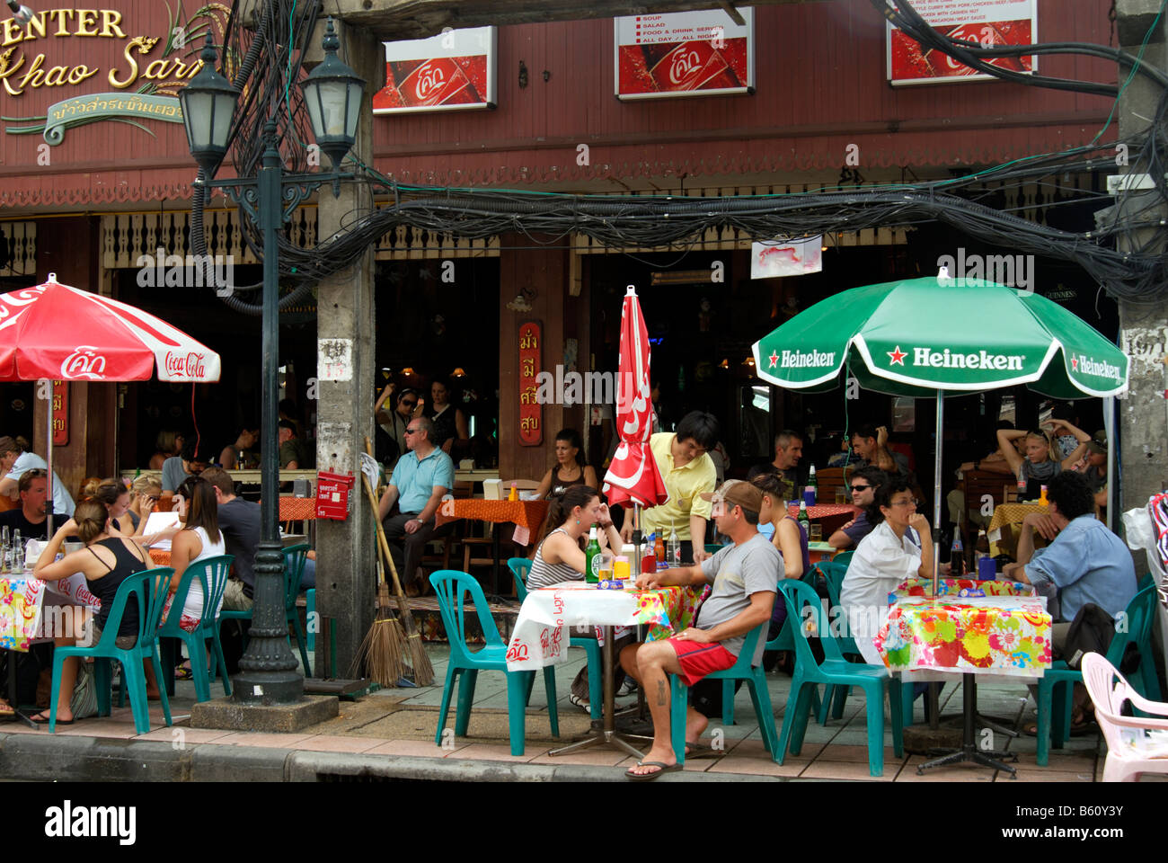 Refrigerazione,Khaosan Road, Bangkok, Thailandia Foto Stock