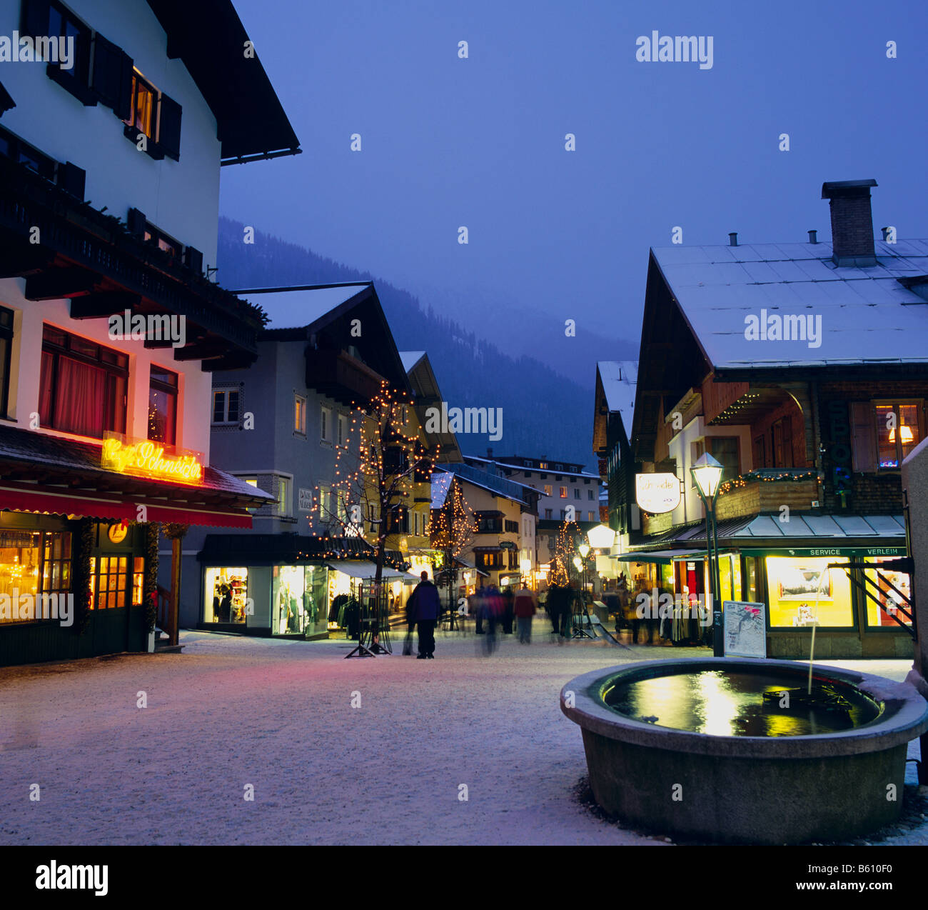 St Anton nella neve Alpi Austria Europa Centrale Foto Stock