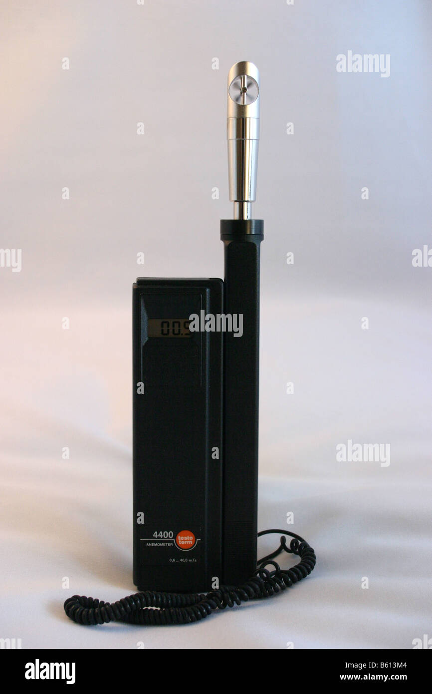 Anemometro utilizzata per la misura di velocità nei canali di ventilazione e sistemi di aria condizionata Foto Stock