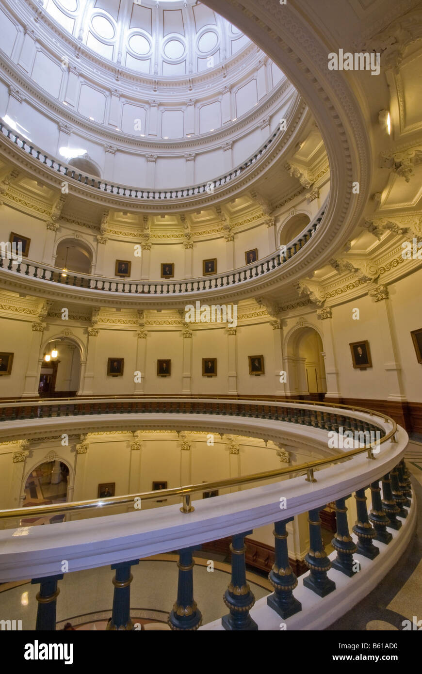 Texas Capitol Rotunda Austin Texas USA Foto Stock