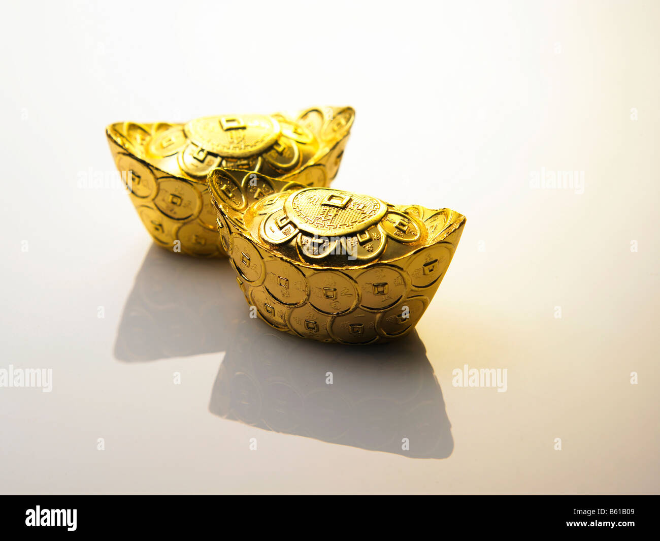 lingotti d'oro Foto Stock