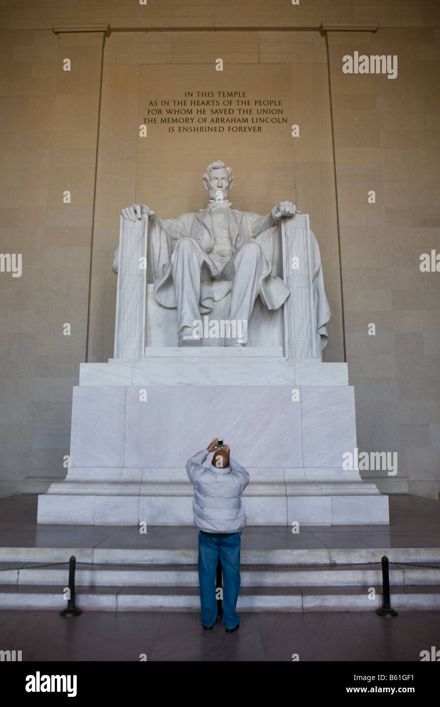 Lincoln Memorial Washington D.C. Foto Stock