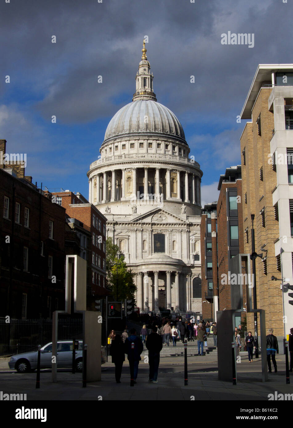 La Cattedrale di St Paul e costruito dall'architetto Christopher Wren, Londra, Inghilterra Foto Stock
