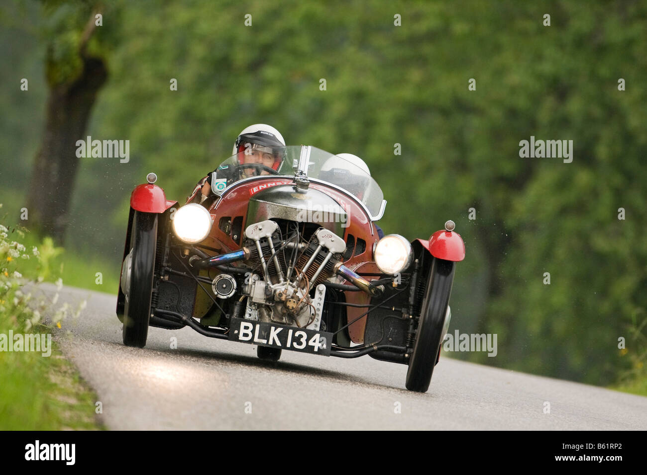 Morgan Threewheeler, costruito nel 1934, Ennstal Classic 2008, Stiria, Austria, Europa Foto Stock