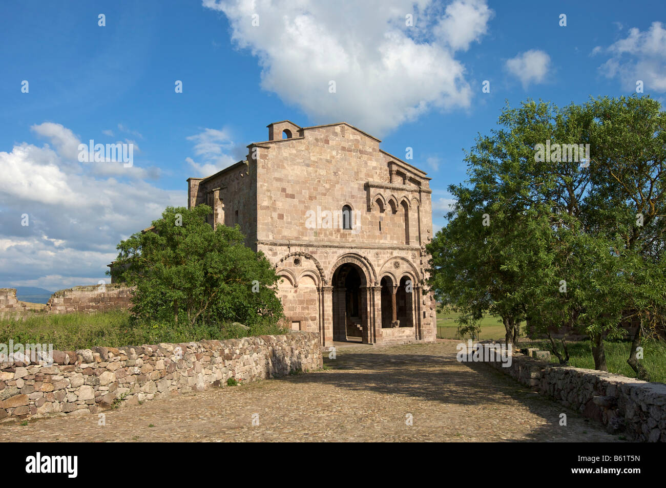 Basilica Romana San Antioco di Bisarcio, Ozieri, Sardegna, Italia, Europa Foto Stock