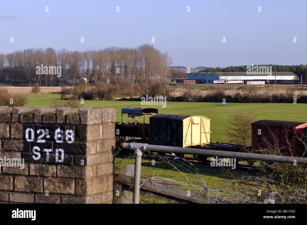 L'ex esercito camp a lunga Marston, Warwickshire, Inghilterra, Regno Unito Foto Stock