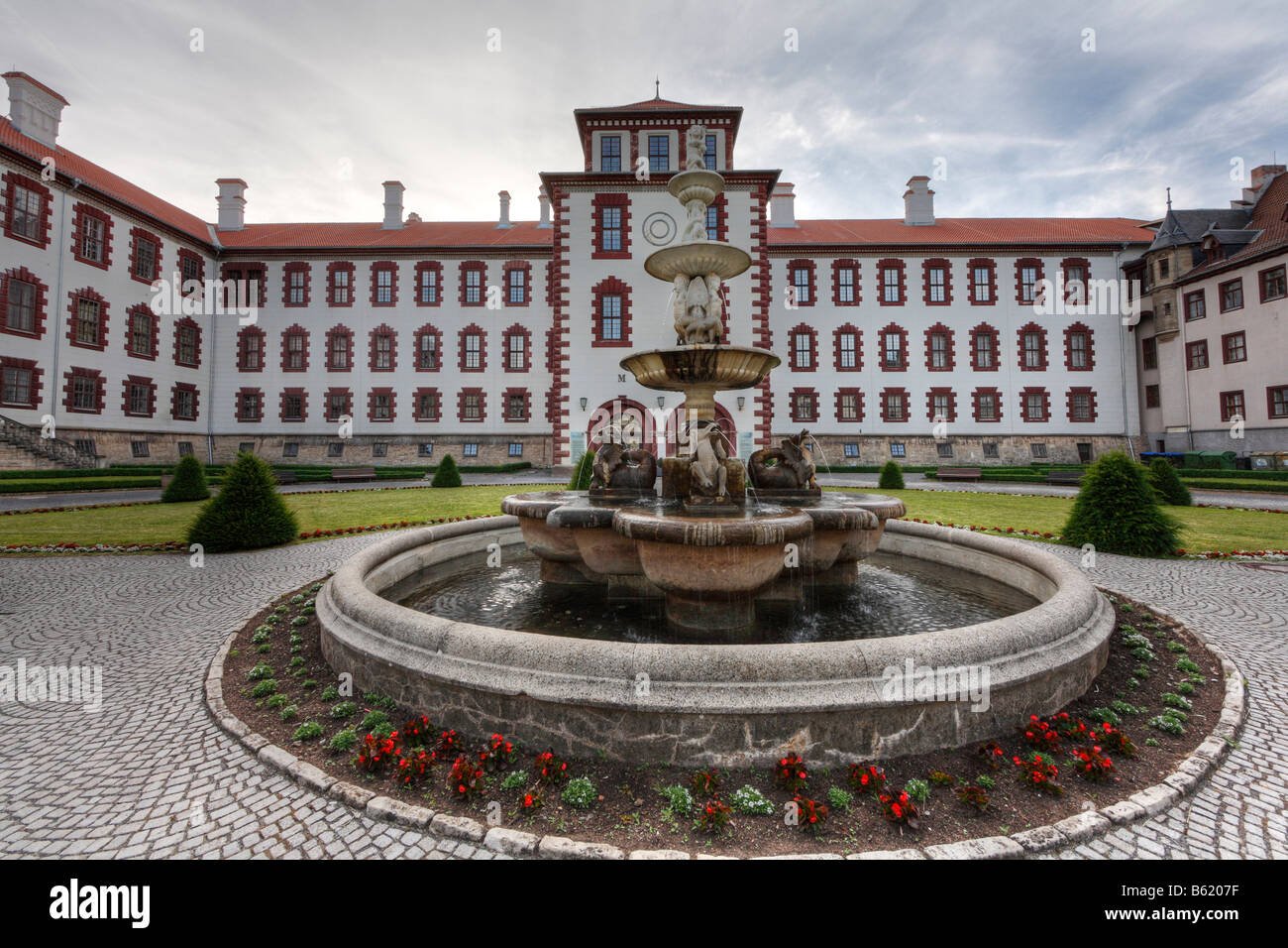 Il castello di Elisabethenburg, Meiningen, Rhoen, Turingia, Gerrmany, Europa Foto Stock