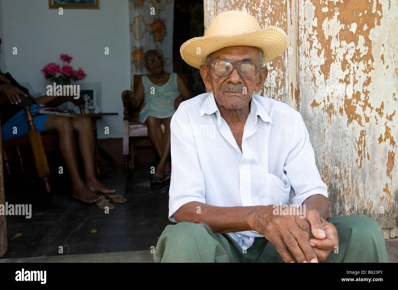 Anziani cubani, Cuba, America Latina, America Foto Stock