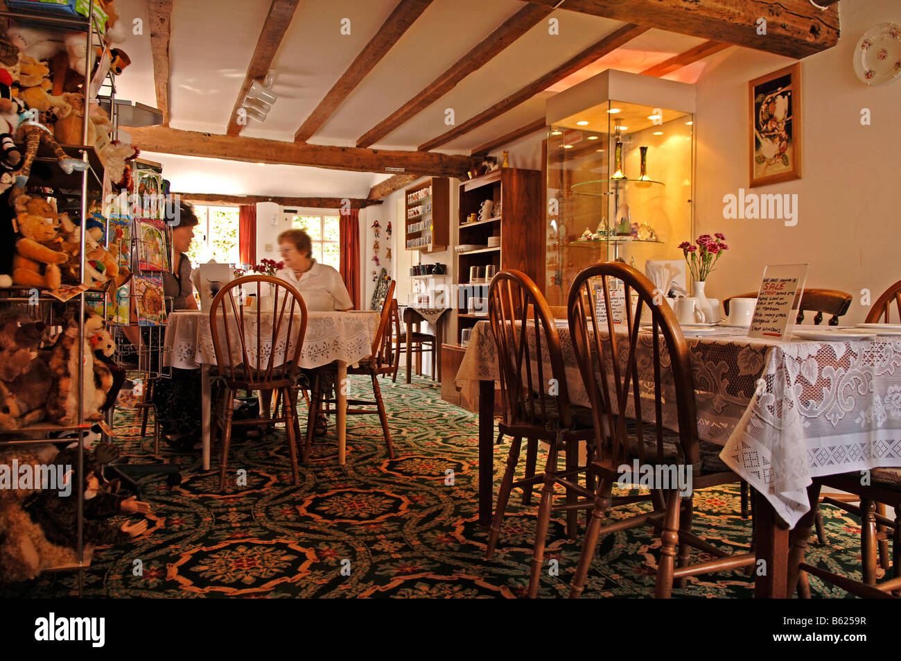 Tipico caffè inglese, Biddenden, nella contea di Kent, Inghilterra, Gran Bretagna, Europa Foto Stock