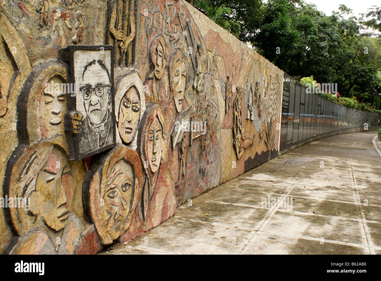 Monumento a la Memoria y la Verdad nel Parque Cuscatl, San Salvador El Salvador Foto Stock