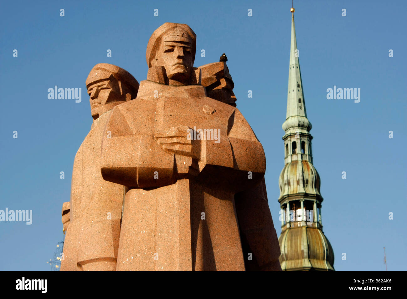 Memorial per il rosso fucilieri lettoni in Riga, Lettonia, Paesi Baltici Foto Stock