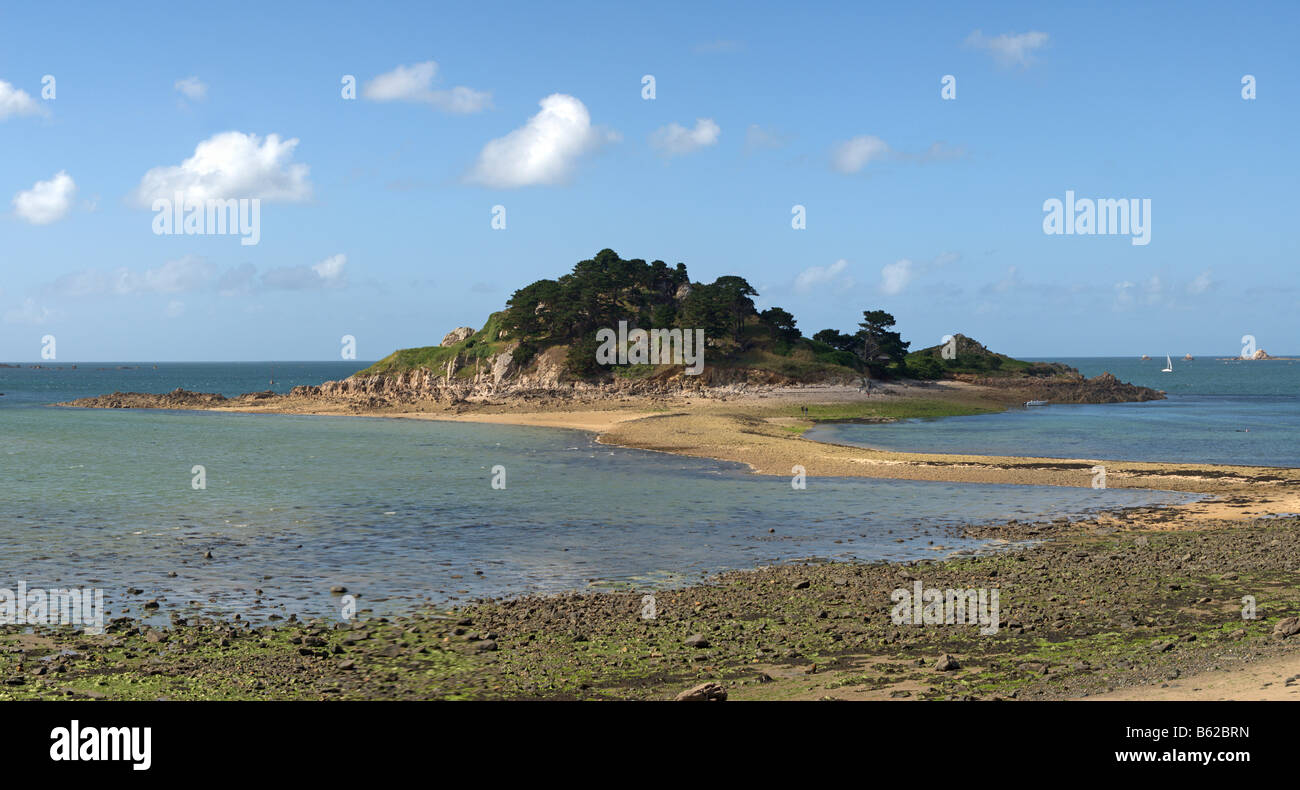 Ile Steréc in Morlaix Bay, Brittany, Francia, Europa Foto Stock
