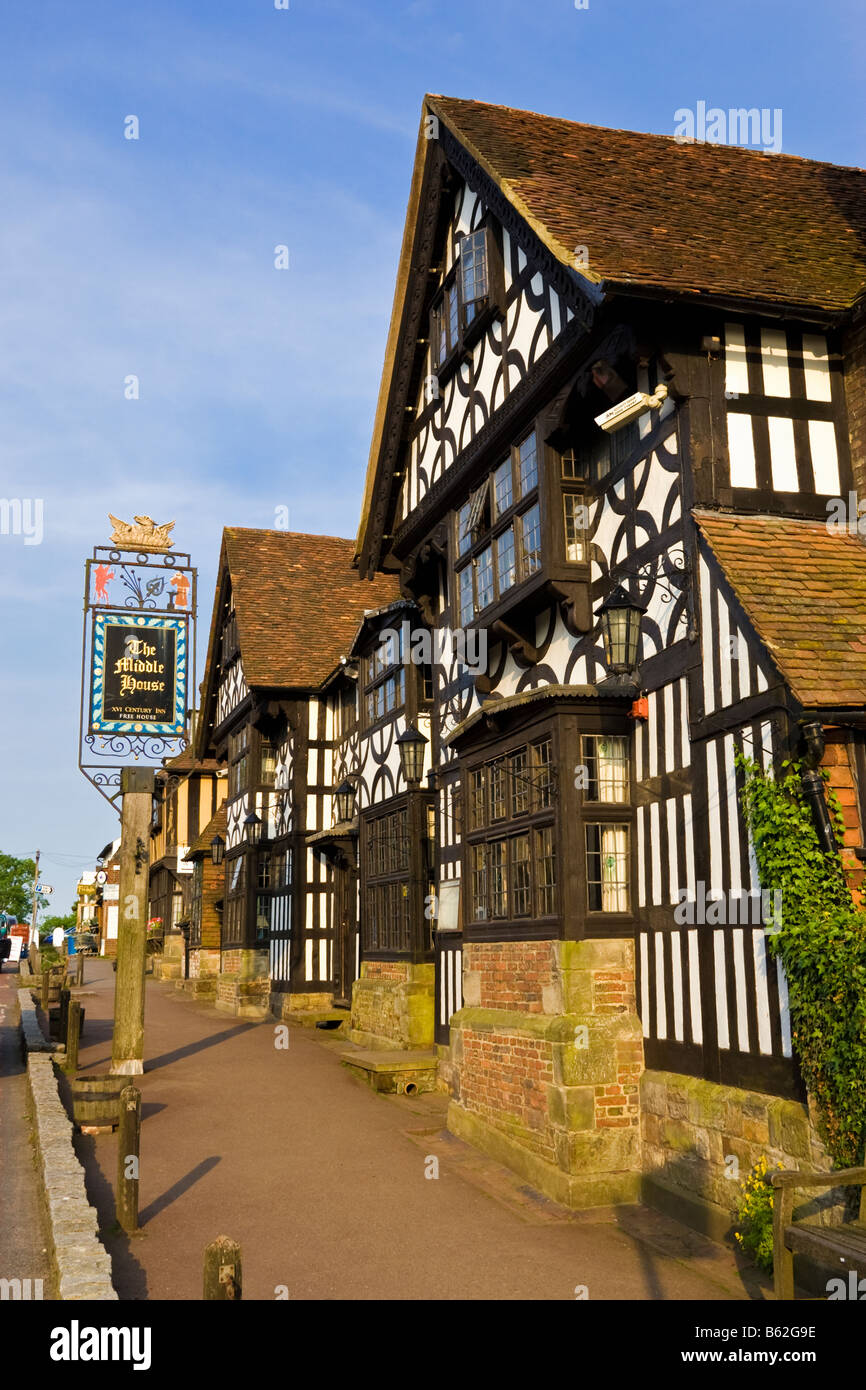 The Middle House, un pub britannico a Mayfield, East Sussex, Inghilterra, Regno Unito Foto Stock