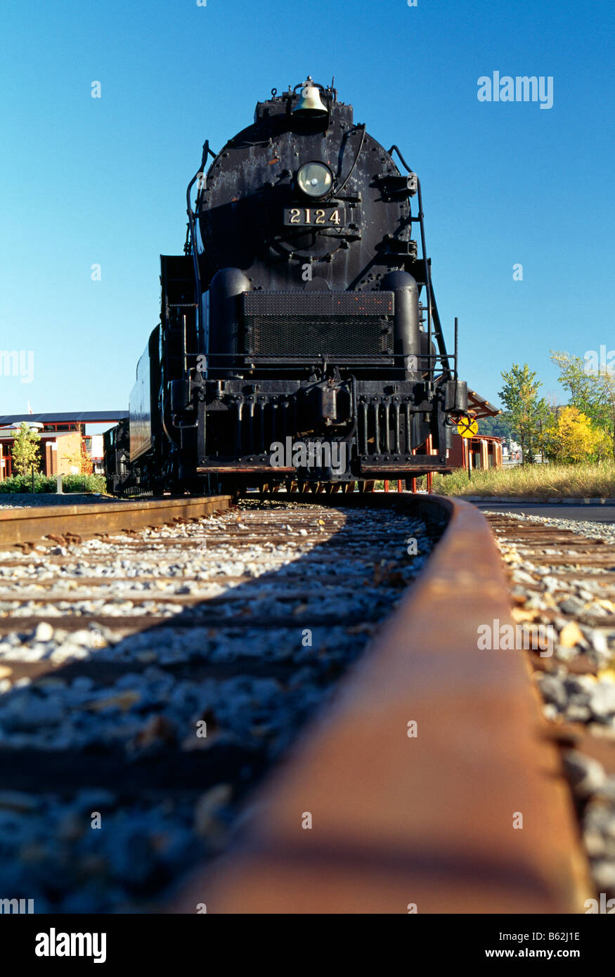 Locomotiva a Steamtown National Historic Site, Scranton, Pennsylvania, STATI UNITI D'AMERICA Foto Stock