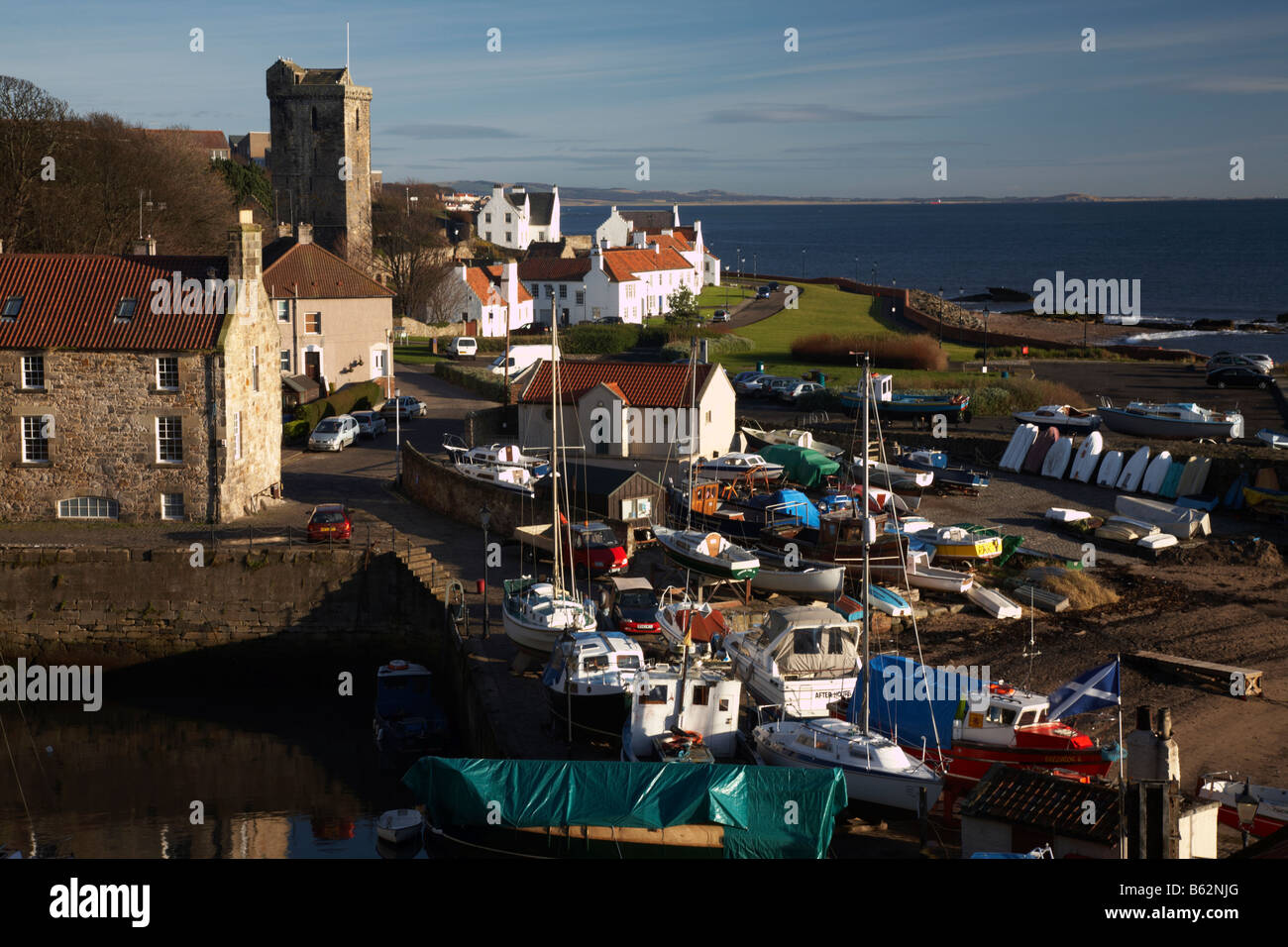 Dysart Harbour, Fife, Scozia Foto Stock