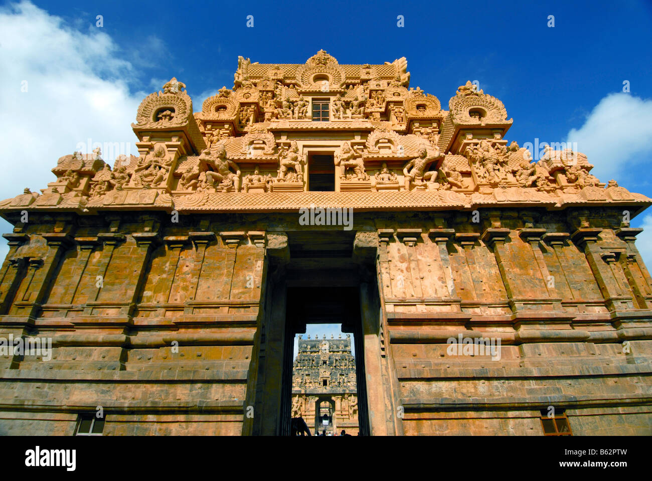 Tempio BRIHADEESHWARA A THANJAVUR TAMILNADU INDIA Foto Stock