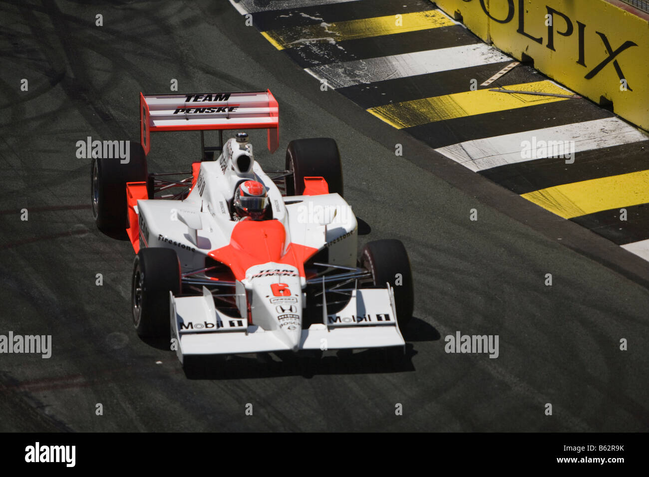 Ryan Briscoe gara vincitore di Indy 300,Surfers Paradise, Gold Coast, Australia, 2008 Foto Stock