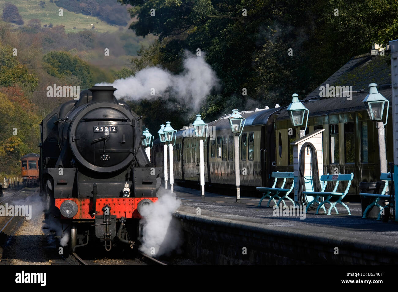 Grosmont stazione ferroviaria, Whitby, North Yorkshire Moors Railway, REGNO UNITO Foto Stock