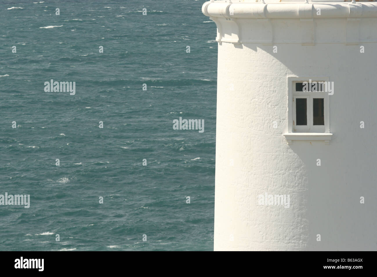 Trevose Head Lighthouse a testa Trevose in North Cornwall, Regno Unito. Foto Stock