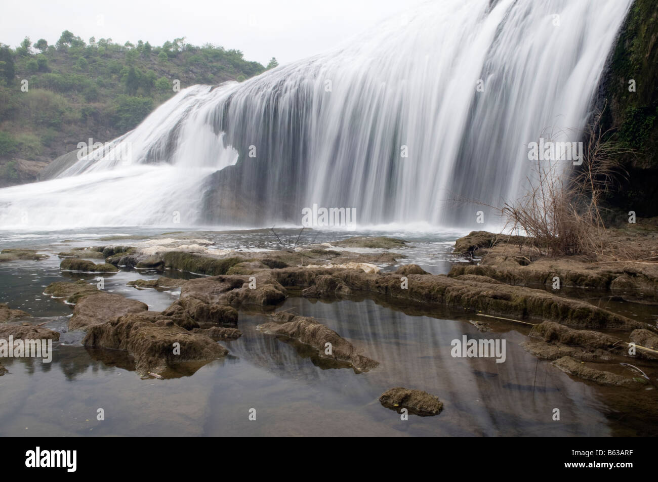 Cina Guizhou una cascata a Huangguoshu Foto Stock