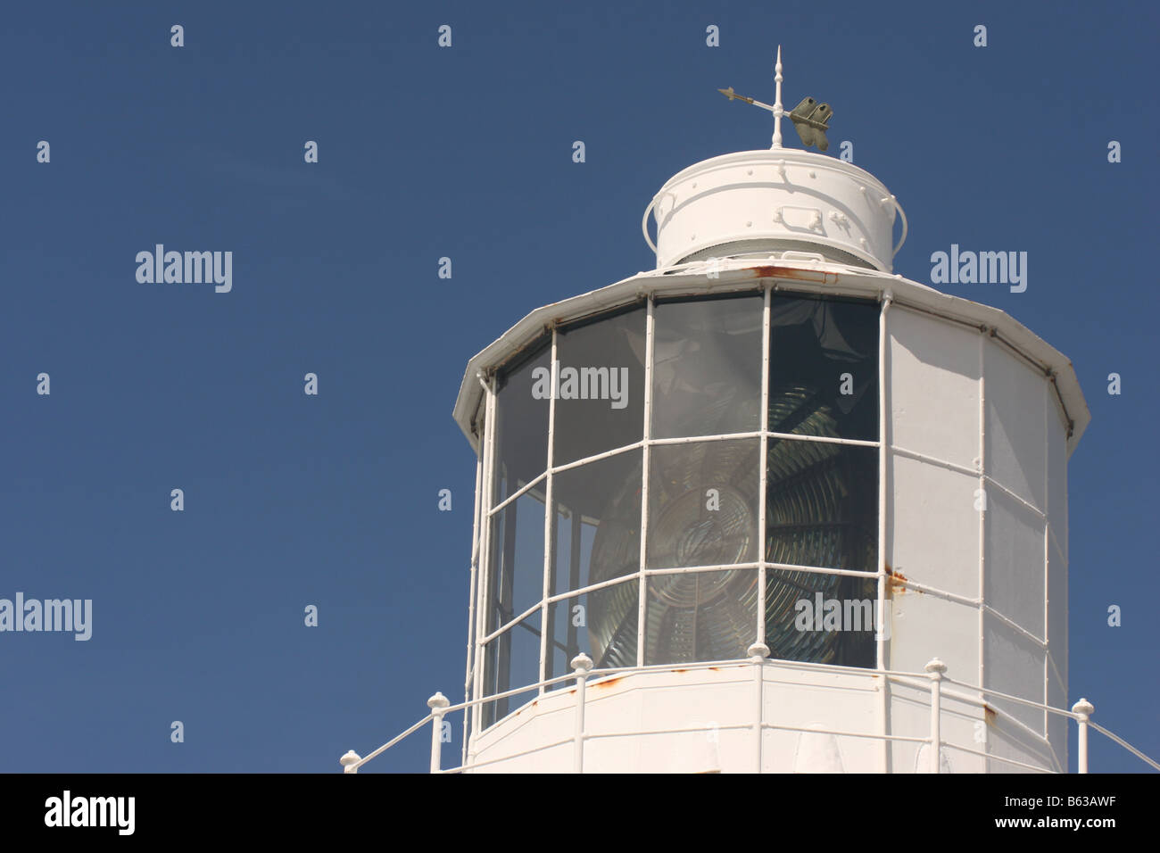 Trevose Head Lighthouse a testa Trevose in North Cornwall, Regno Unito. Foto Stock