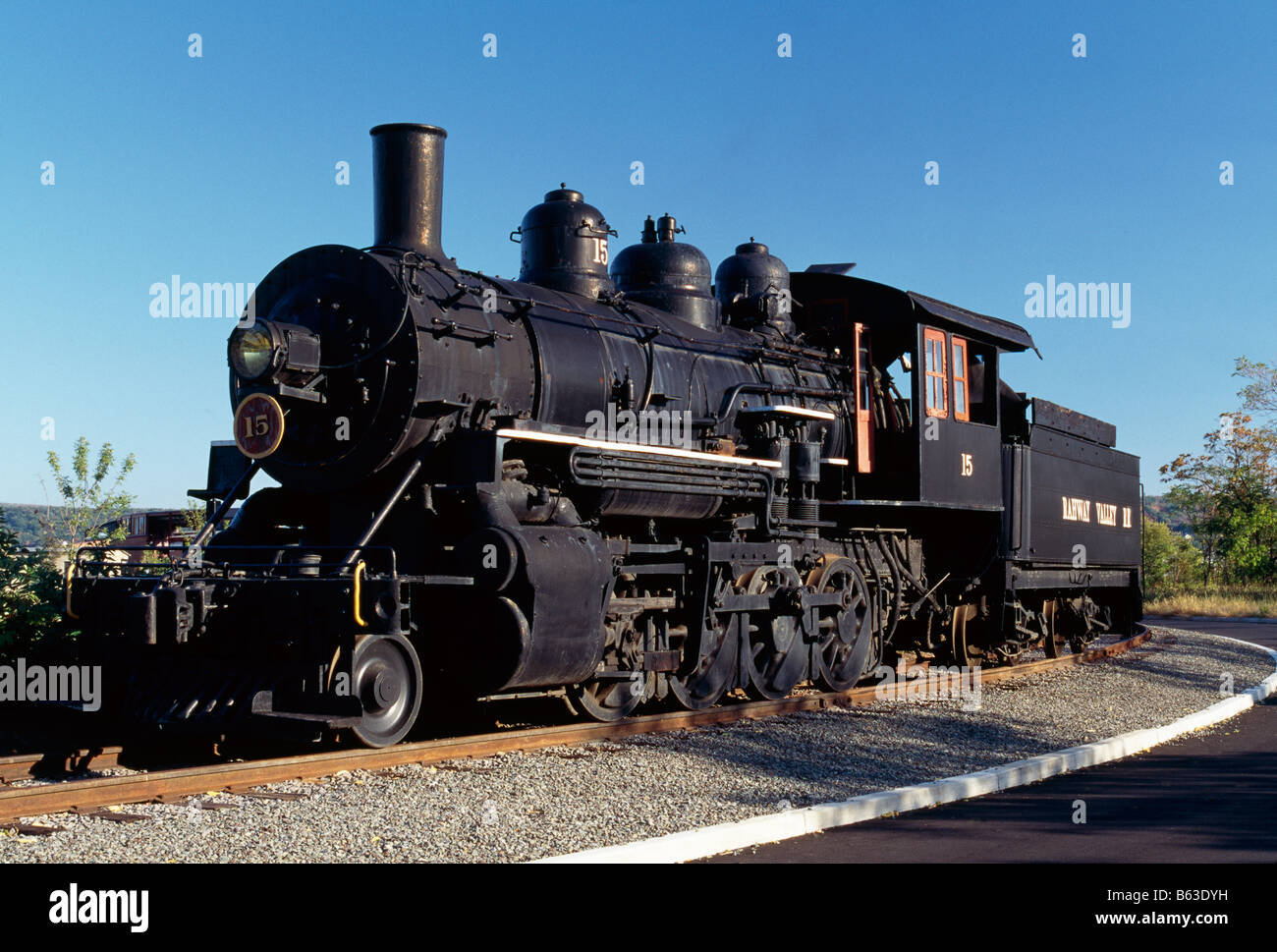 Locomotiva a Steamtown National Historic Site, Scranton, Pennsylvania, STATI UNITI D'AMERICA Foto Stock