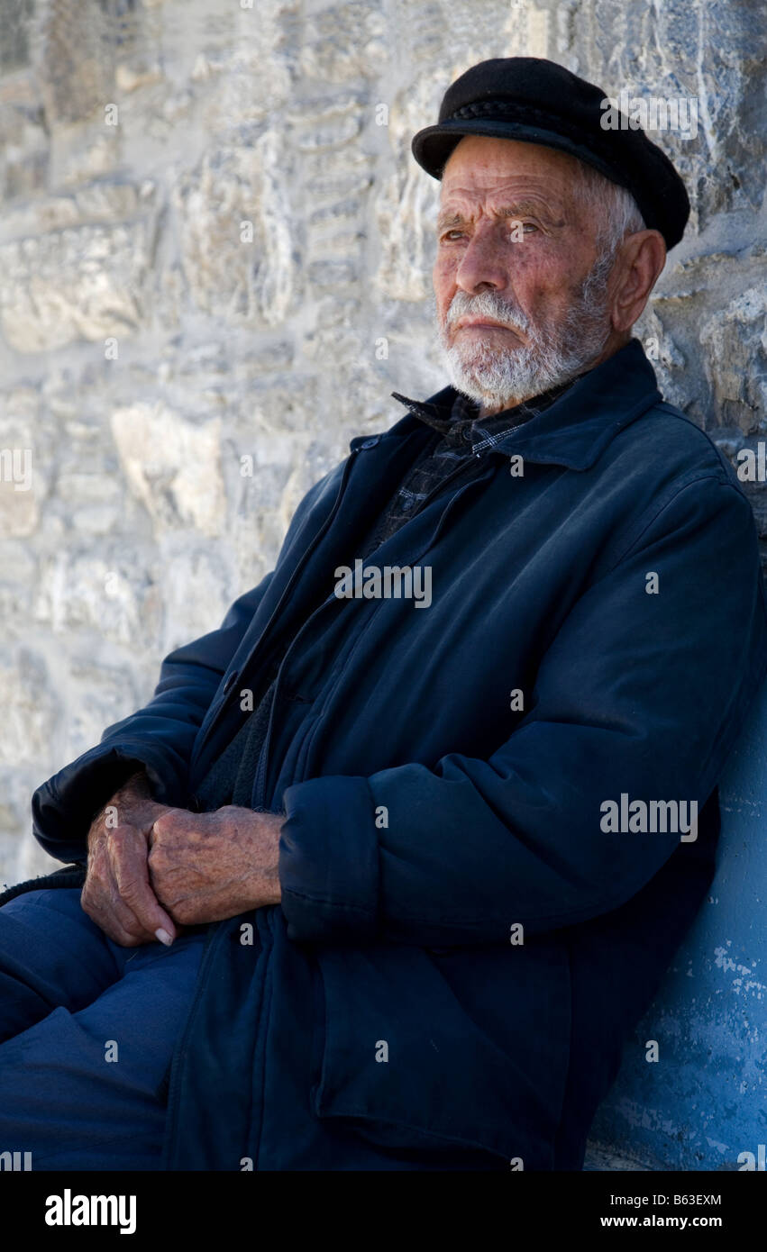 Il vecchio uomo dalla Grecia Foto Stock