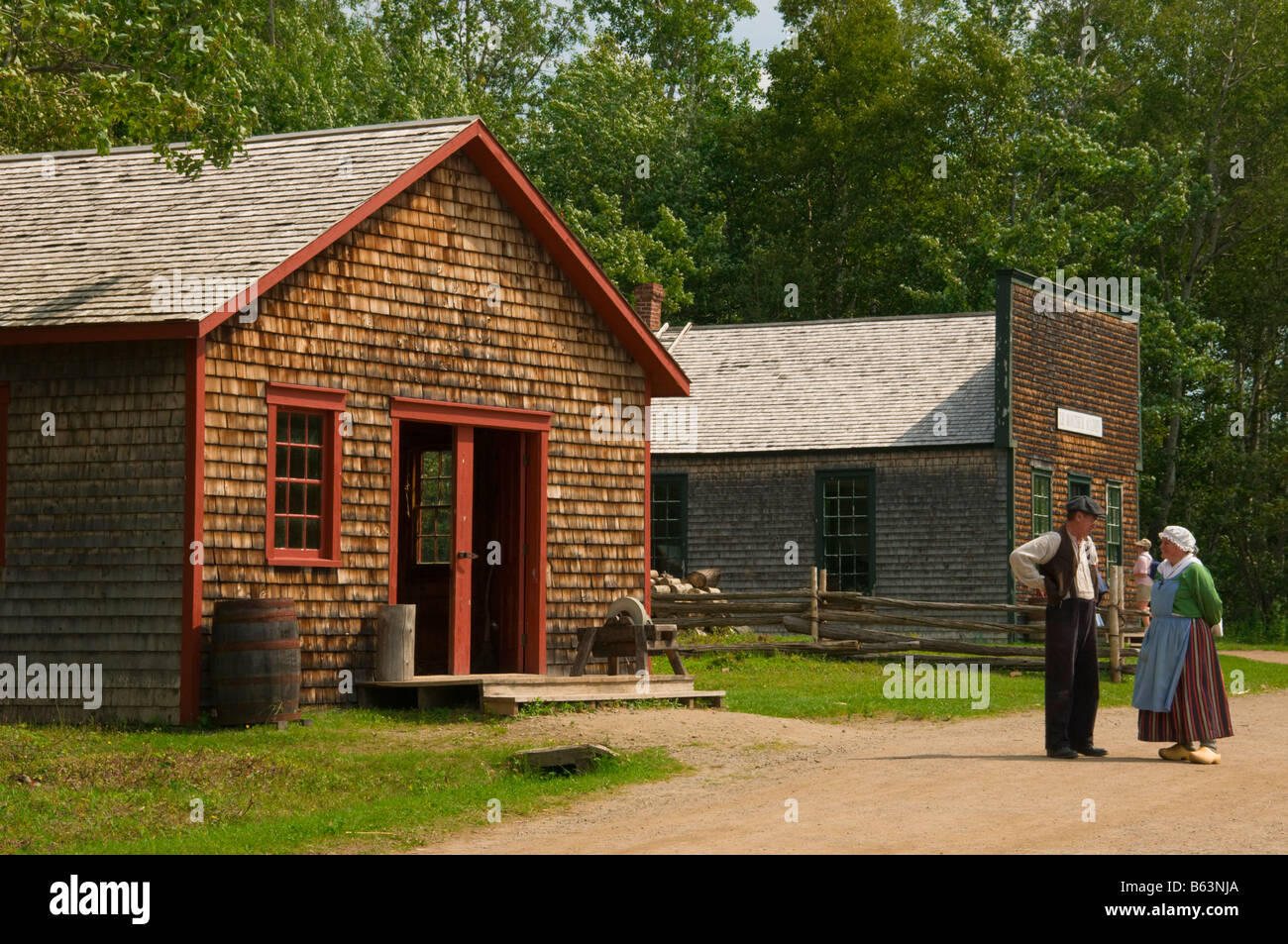 La storica Acadian Village New Brunswick Canada Foto Stock