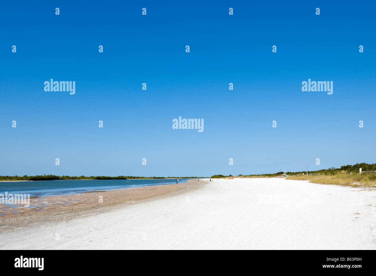 Tigertail Beach, Marco Island, Gulf Coast, a sud della Florida, Stati Uniti d'America Foto Stock