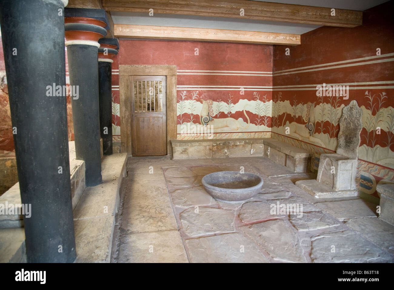 Knossos sala del trono Foto Stock