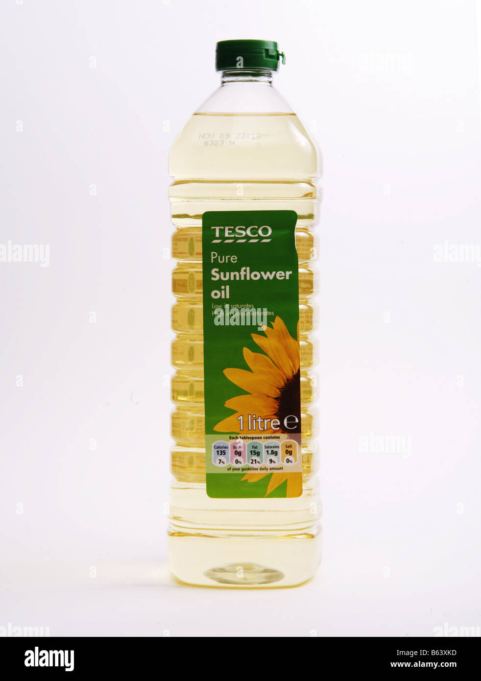 Tesco Propria marca di olio di semi di girasole Foto Stock