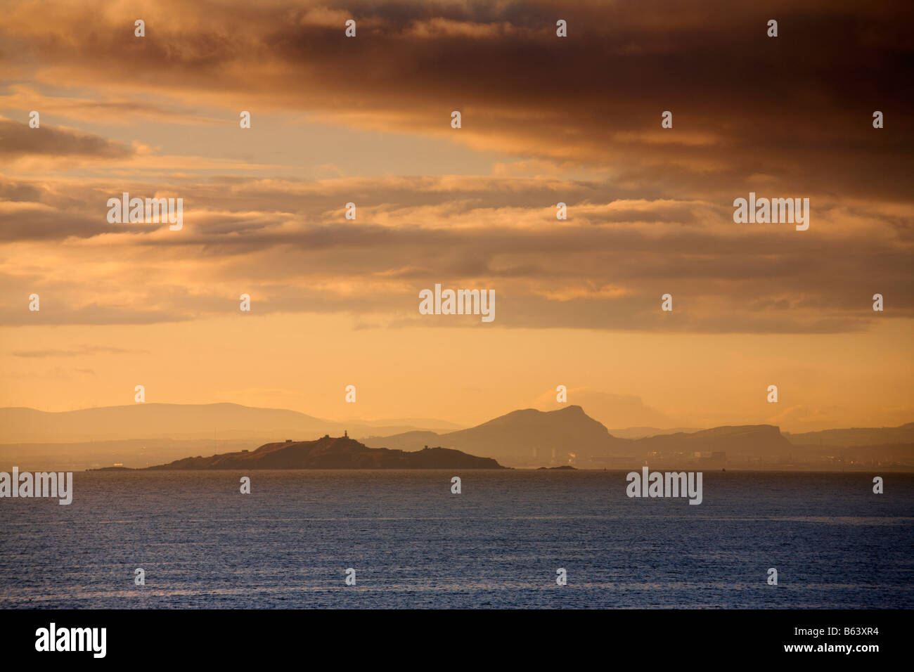 Inchkeith Isola, Firth of Forth, Scozia Foto Stock