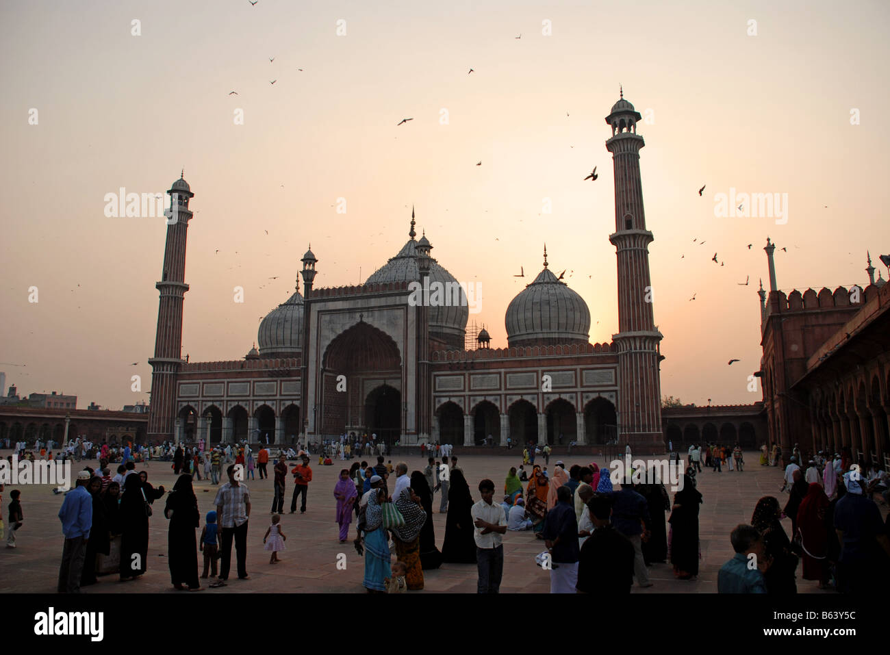 Jama Masjid moschea di Delhi, India. Foto Stock