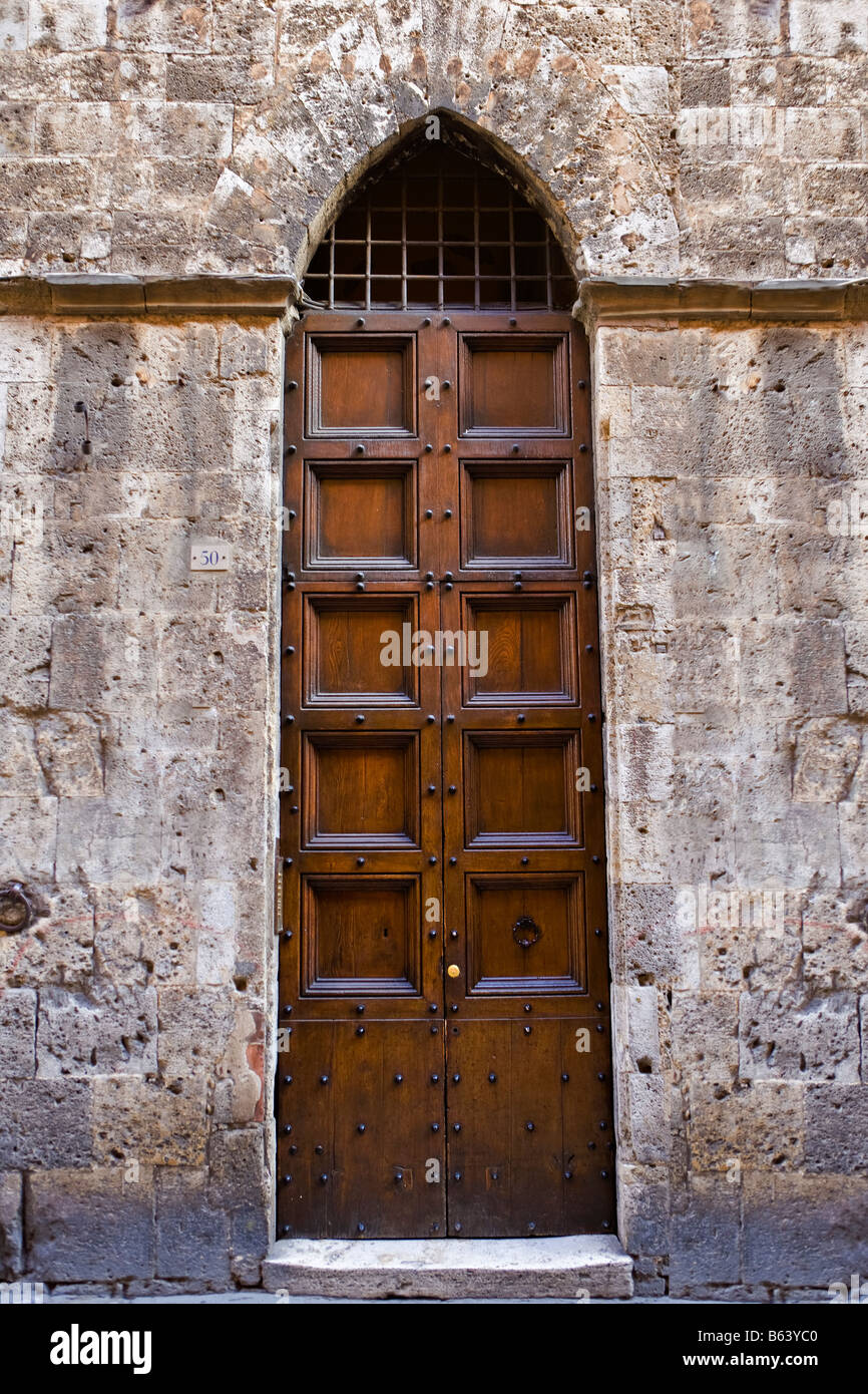 Porta Medioevale da Siena Foto Stock