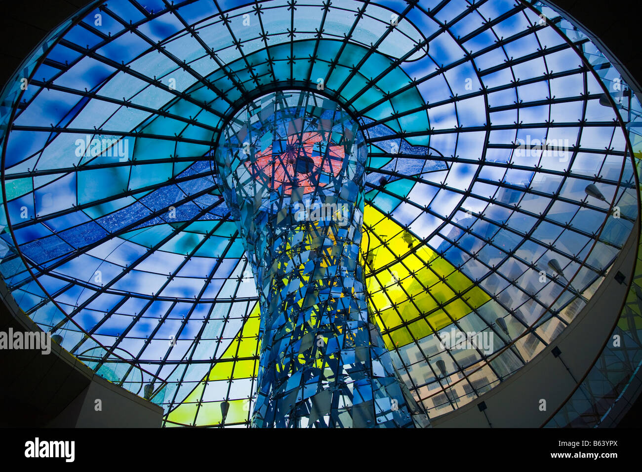 Tetto, Dubai Wafi City Shopping Mall Foto Stock