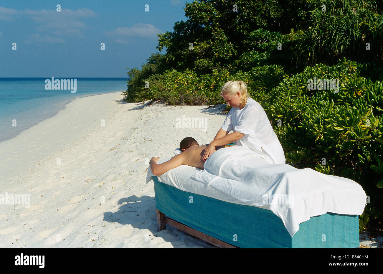 Maldive - SPA - Massaggi Foto Stock