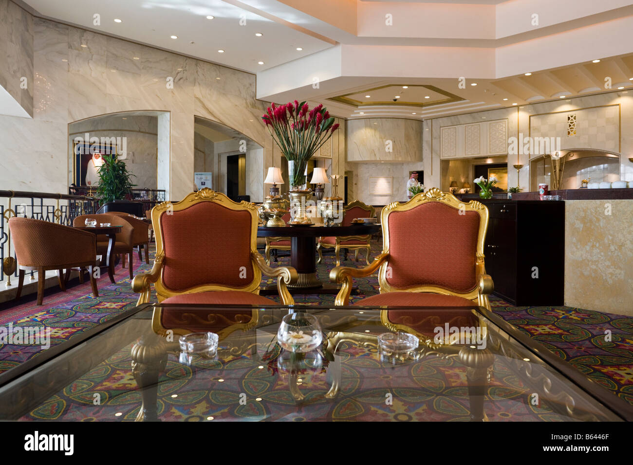La lobby, il Ritz Carlton Hotel, Doha, Qatar Foto Stock