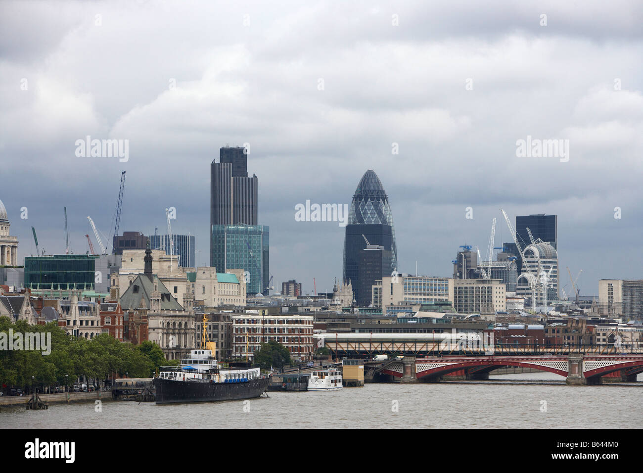 London Thames di Fiume Foto Stock