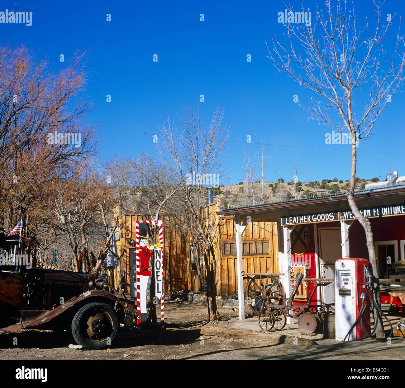 Casa rurale in Nuovo Messico USA America Foto Stock